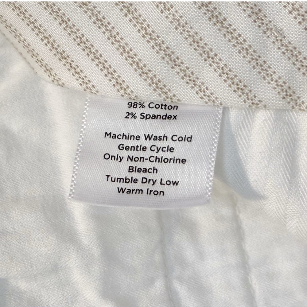 Talbots White Bermuda Shorts | Classic White | 6P - Picture 4 of 4